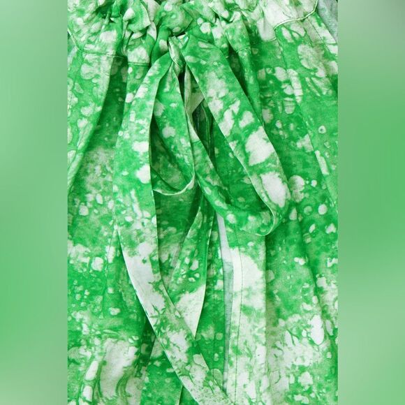 NEW COS OVERSIZED GATHERED MAXI DRESS in Green - Picture 7 of 13